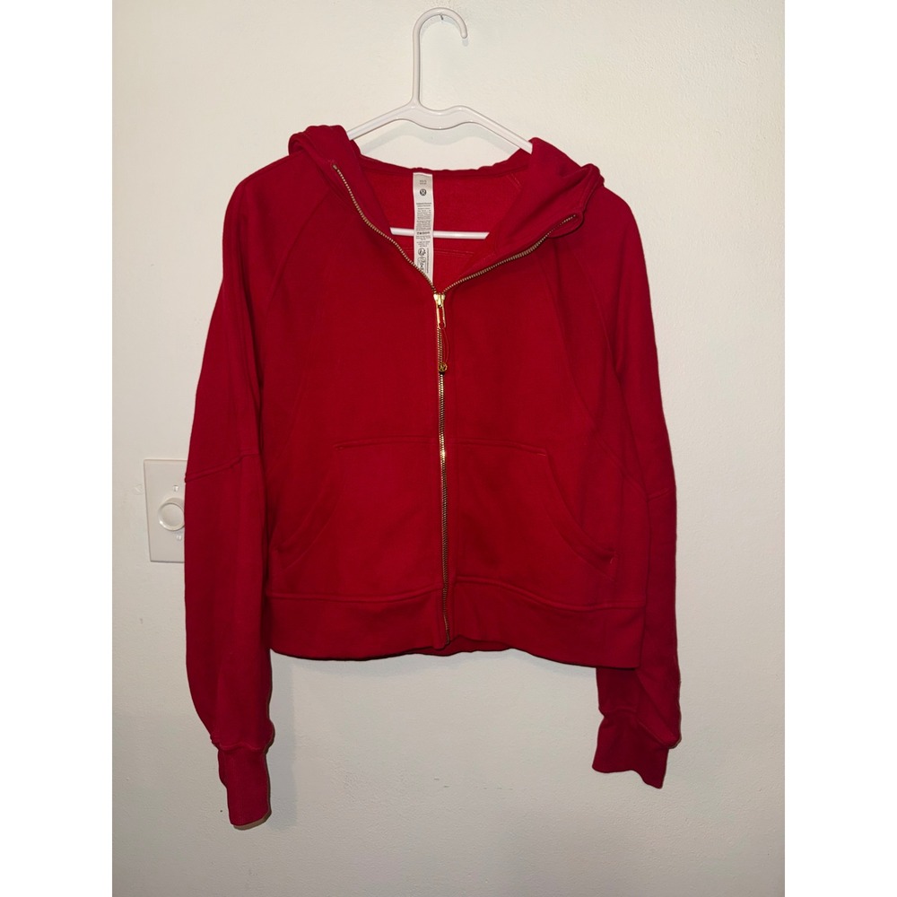Lululemon Scuba Oversized Full Zip Hoodie Size XS/S Dark Red NWOT $148 MSRP RARE